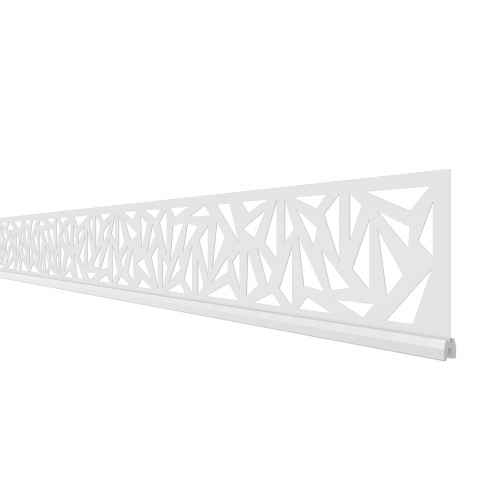 System Dekorprofil Trigon 3990 weiß, 178x15cm