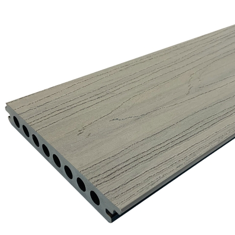 Elephant Terrassendiele WPC co-extrudiert nathlos 21x140mm dunkel grau Holzmaserung 500 cm