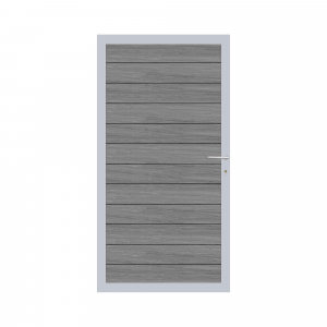 Elephant Mix and Match Zauntor Alu 98x180cm, Bausatz Füllung WPC Duo-Dark Grey co-extrudiert