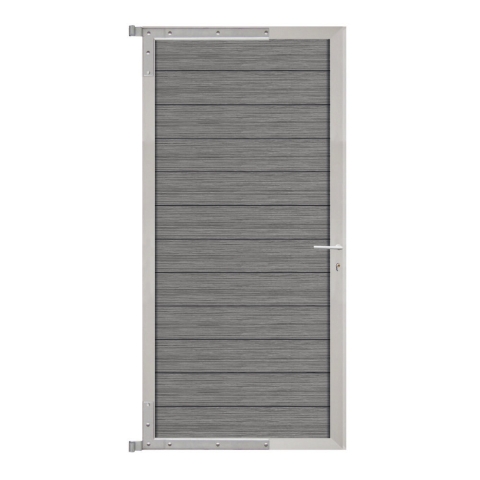 Elephant Mix and Match Zauntor Alu 98x175cm, Bausatz F�llung WPC Duo-Dark Grey co-extrudiert