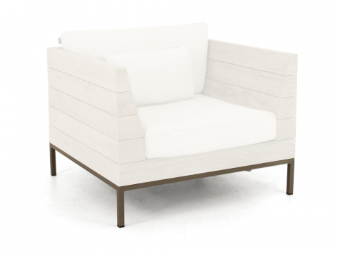 Apple Bee Long Island Gestell Lounge Chair coastal