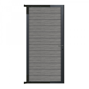 Elephant Mix and Match Zauntor anthrazit 98x175cm, Bausatz Füllung WPC Duo Dark Grey co-extrudiert