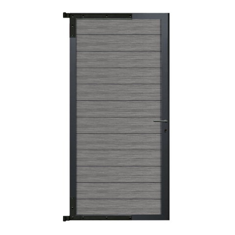 Elephant Mix and Match Zauntor anthrazit 98x175cm, Bausatz F�llung WPC Duo Dark Grey co-extrudiert