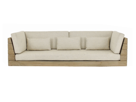 Apple Bee Sitz für Long Island 3-Sitzer-Sofa mit einem zusätzlichen Lendenkissen