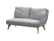4Seasons Raphael 2-Sitzer Sofa links, ca. 124cm, inkl. Polstern