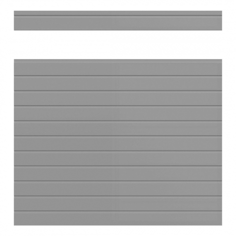 Osmo Alu Fence Steckzaun Grau Creativ 180x179cm ohne Designelement!