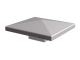 Pfostenkappe Typ B-C inkl. Schraube Aluminium Grau Pyramidenform