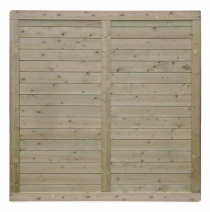 Massivzaun Toskana 180x180cm geschlossen Fichte druckimprägniert