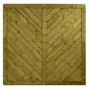 Massivzaun Trentino 180x180cm geschlossen Fichte druckimprägniert