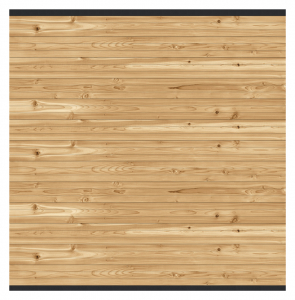 Osmo Juel A Zeder naturbelassen Steckzaun ca. 175x179 cm, Leiste Anthrazit