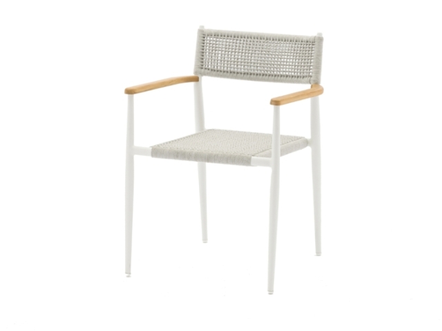 Zebra Ant-Brasilia Essgruppe 6 Sessel Ant und Ausziehtisch Teak 160-210x100cm