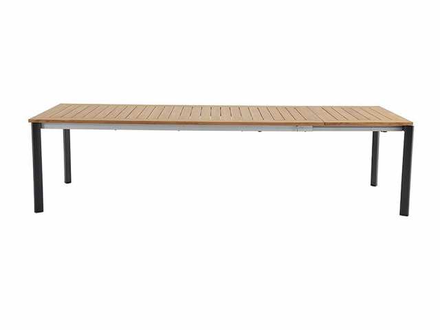 MWH Alutapo Ausziehtisch Teak, 228-295x103cm