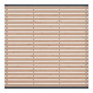 Sichtschutzzaun Nizza Lärche-Douglasie 180x180 Bausatz (4-teilig)