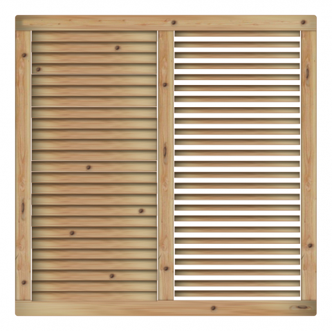 Jalousiezaun Limone Lrche-Douglasie 180x180cm