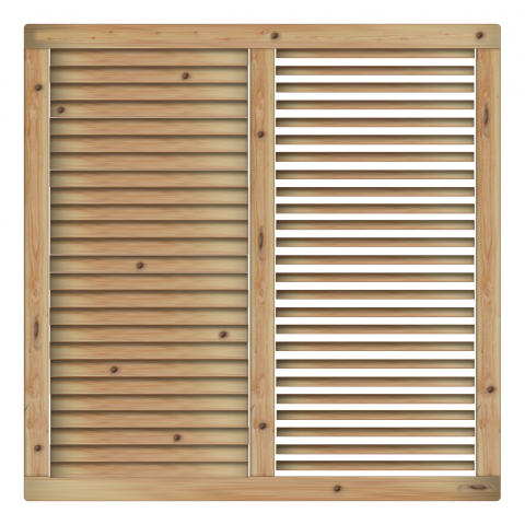 Jalousiezaun Limone Lrche-Douglasie 180x180cm