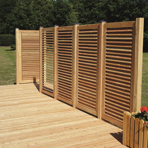 Jalousiezaun Limone Lrche-Douglasie 90x180cm