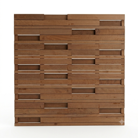 Sichtschutzzaun Madura Keruing-Hartholz 180x180cm