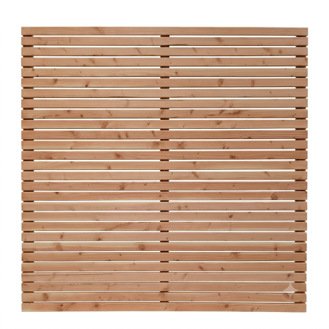 Sichtschutzzaun Rhombus L&auml;rche-Douglasie, 28 Leisten 180x180cm