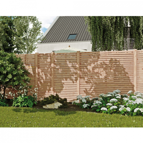 Sichtschutzzaun Rhombus Lrche-Douglasie, 28 Leisten 60x180cm
