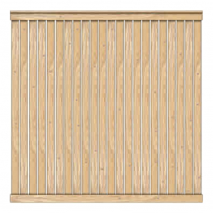 Sichtschutzzaun Faaborg II Lärche-Douglasie 180x180cm