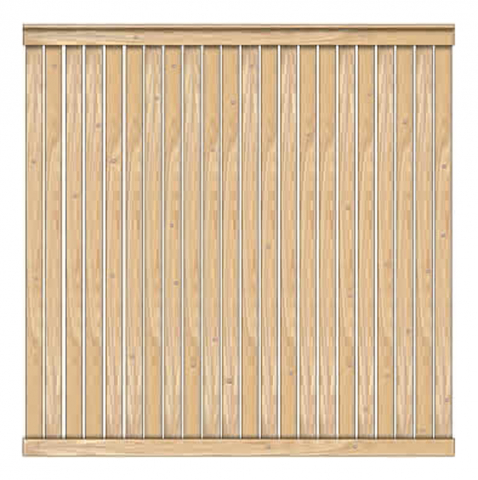 Sichtschutzzaun Faaborg II Lärche-Douglasie 180x180cm