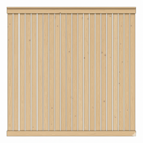 Sichtschutzzaun Faaborg II L&auml;rche-Douglasie 180x180cm