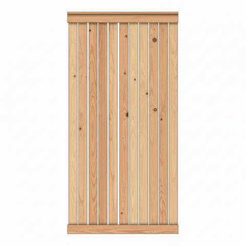 Sichtschutzzaun Faaborg II L&auml;rche-Douglasie 90x180cm