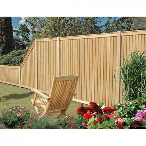 Sichtschutzzaun Faaborg II Lrche-Douglasie 90x180-90cm
