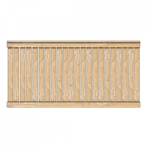 Vorgartenzaun Faaborg II Lrche-Douglasie 180x90cm