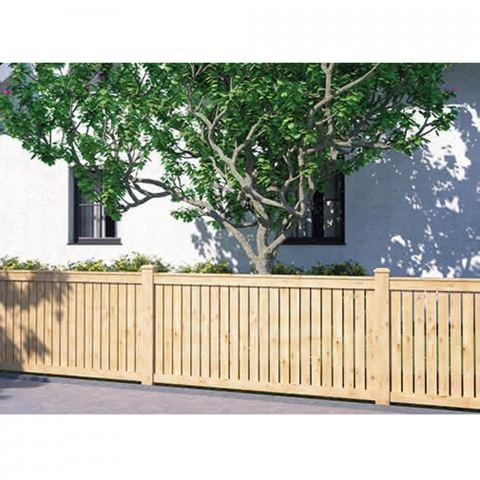 Vorgartenzaun Faaborg II Lrche-Douglasie 180x90cm