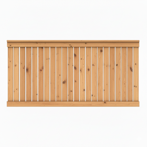 Vorgartenzaun Faaborg II L&auml;rche-Douglasie 180x90cm