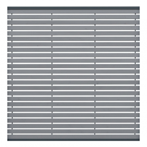 Sichtschutzzaun Nizza Fichte Granit 180x180 Bausatz (4-teilig)