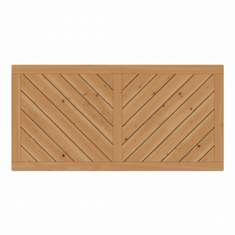 Vorgartenzaun Lugano L&auml;rche-Douglasie 180x90cm