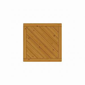 Vorgartenzaun Lugano L&auml;rche-Douglasie 90x90cm