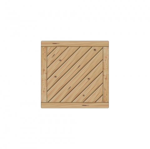 Vorgartenzaun Lugano Lrche-Douglasie 90x90cm