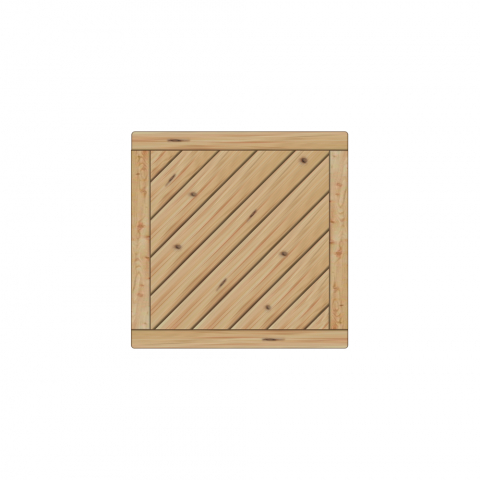 Vorgartenzaun Lugano Lrche-Douglasie 90x90cm