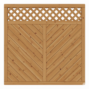 Sichtschutzzaun Lugano Lärche-Douglasie 180x180cm mit Rankgitter Sichtschutzzaun Lugano Lärche-Douglasie 180x180cm mit Rankgitter