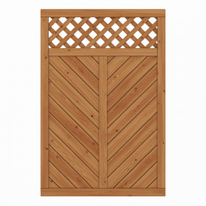 Sichtschutzzaun Lugano L&auml;rche-Douglasie 120x180cm mit Rankgitter