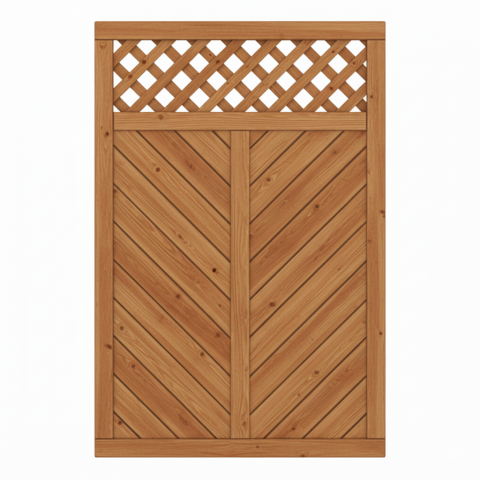 Sichtschutzzaun Lugano L&auml;rche-Douglasie 120x180cm mit Rankgitter