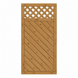 Sichtschutzzaun Lugano L&auml;rche-Douglasie 90x180cm mit Rankgitter