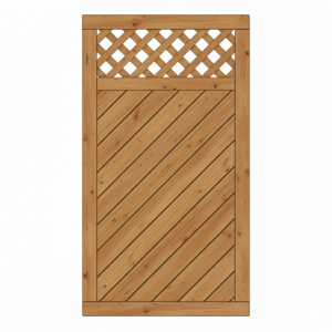 T&uuml;r Lugano L&auml;rche-Douglasie 100x180cm mit Rankgitter ohne Beschlag