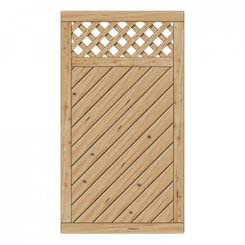 Tr Lugano Lrche-Douglasie 100x180cm mit Rankgitter