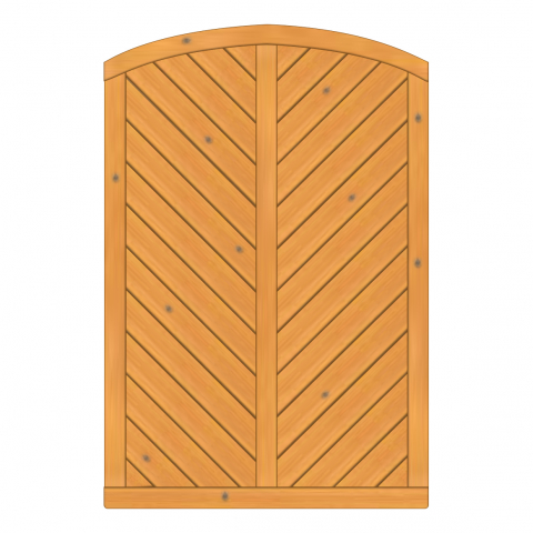 Sichtschutzzaun Lyon Fichte Pinie 120-180-165cm