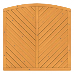 Sichtschutzzaun Lyon Fichte farbbehandelt Pinie 180-180-165cm