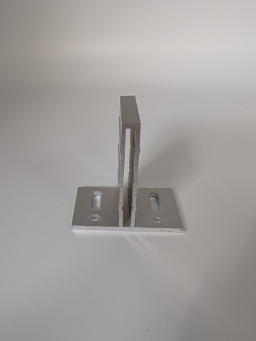 Elephant Duo Wood Befestigungsset 6x T-Clip f&uuml;r Sichtschutzelemente