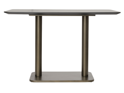 COCO Maison Brest Bistrotisch Marble Light Grey Gold 120x75cm