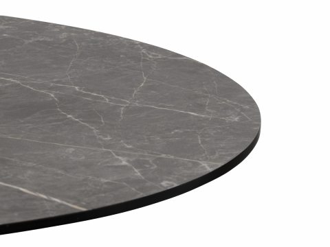 COCO Maison Brest Bartisch Marble Light Grey Gold 80cm