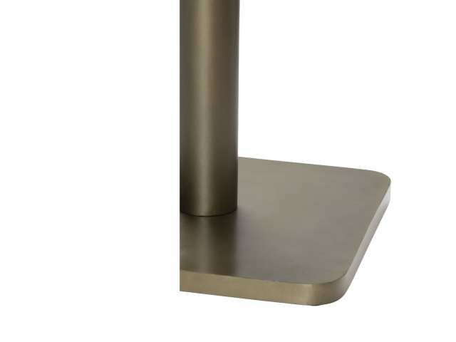 COCO Maison Brest Bartisch Marble Light Grey Gold 80cm