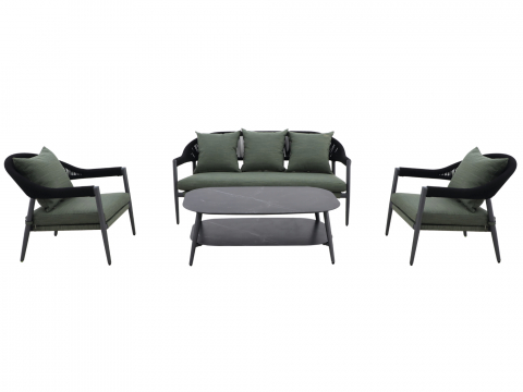 MWH Camarillo 4-tlg. Lounge-Set Grn