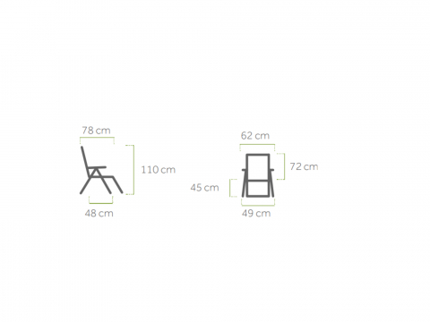 MWH Kedline Relax-Sessel Silber